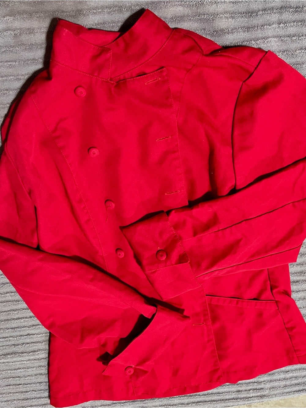 Red Double-Breasted Chef Jacket Chefwear size Small